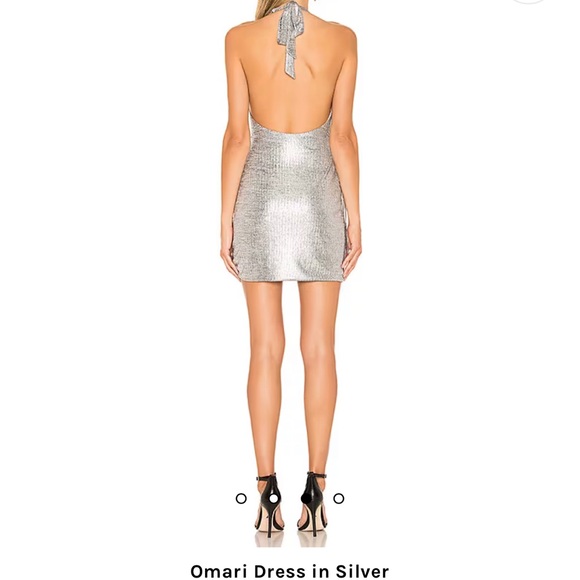 H:ours Omari Dress in Silver size xs - Picture 2 of 2
